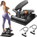 Niceday Steppers for Exercise, Stair Stepper with Resistance Bands, Mini Stepper with 300LBS Loading Capacity, Hydraulic Fitness Stepper with LCD Monitor