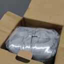 Bedsure GentleSoft Sherpa Fleece Throw Blanket for Couch, Non-Heated, Thick & Warm Cozy Blanket for Winter, Soft Fuzzy Plush Throw Gifts for Women and Men, Grey, 50x60 Inches