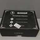 GIHOP Nick and Nora Cocktail Glasses, 5.8Oz Hand Blown Martini Glasses Set of 4, 100% Lead-Free Crystal Coupe Glassware, Small Cocktail Glasses for Manhattan, Cosmopolitan, Espresso with Gift Box