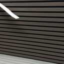 Acoustic Wall Panels, 2 Pcs 48"x11" 3D Wood Slat Soundproof Wall Panel for Interior Decor Noise Reduction for Home Theaters, Living Rooms, Bedroom and Ceiling (Walnut SGE-01)