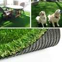 Artificial Grass 1.38inch Pile 6FTx10FT(60 Square FT) Fake Grass Pet Dog Mat Pad with Drain Holes Realistic Indoor Outdoor Astroturf Garden Lawn Landscape Patio Synthetic Turf Thick Faux Grass