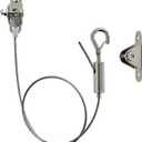 6 Sets Adjustable Hanging Wire Kit, Stainless Steel Multipurpose Suspension Wire Cable with Hook, Heavy Duty Anchor for Furniture, Light, Lamp, Picture, Mirror Secure to Wall or Ceiling, 20in