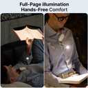 Clip-On Light for Clothes with Portable Case Book Light, USB Rechargeable LED Lamp for Reading in Bed, Eye-Friendly 3 Color Modes, 3-Level Dimming