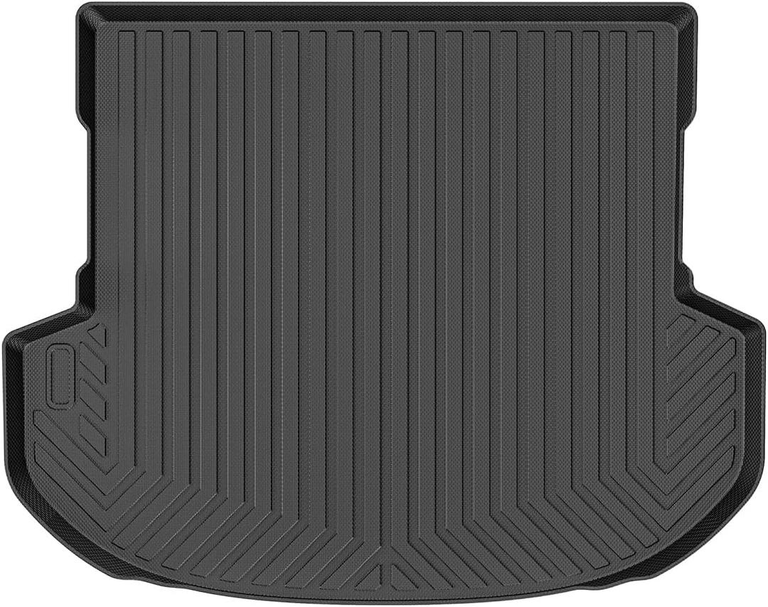 Mixsuper Cargo Liner Compatible with 2019-2020 Hyundai Santa Fe 5 Passenger Trunk Liner Santa Fe Accessories All Weather Rear Cargo Trunk Floor Mats Black