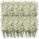 Tinideya 100 Pcs Dried Babys Breath Flowers Bulk Babys Breath Real Pressed Flowers Natural Gypsophila for Resin Wedding Art Craft Baby Shower DIY Invitations Scrap Booking Card Making(Ivory White)