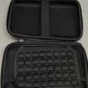 Shockproof Hard Shell Carrying Case for GPS, External Hard Drive, Power Bank, Charger, Cable, Heart Monitor, Cell Phone, Electronic Accessories - Larger Capacity Storage Pouch Travel Bag (Black)