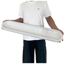 Wooden Dough Bowl Decor, Vintage Wooden Bowl Hand Carved Home Decor for Dining Table Center, Living Room, Kitchen Decor. (30inch white)