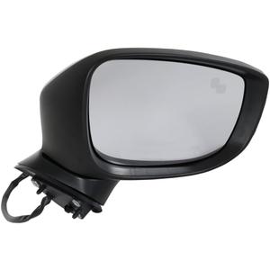 For Mazda CX-5 2017-2023 Door Mirror Passenger Side | Heated | Power Glass | Paintable | Manual Folding | With Signal Light | W/Blind Spot Detection | Replacement For MA1321200 | KC9E69121A, TK71691G1