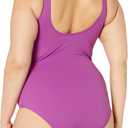 Amazon Essentials Women's One-Piece Coverage Swimsuit (Available in Plus Size) (6X, Violet)