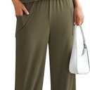 PRETTYGARDEN Women's 2 Piece Lounge Set 2026 Summer Casual Tank Top Wide Leg Pants Matching Travel Outfits Clothes Tracksuit (Green, M)