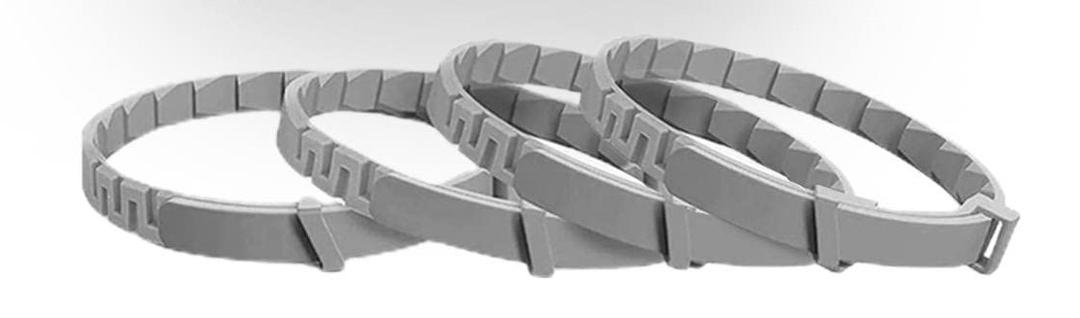Dog Calming Collar with Natural Pheromone | Calming Collar for Dogs Helps Reduce Unwanted Behavior | Stress Relief for Puppy & Adult Dogs, Waterproof Calm & Relaxation Lasts 60 Days (4 Pack, Grey)