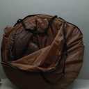 Large Spray Tan Tent  Deluxe Pop Up Tent Portable Tanning Booth with Carry Case  Clear Window for Perfect Spray Tanning  Easy Clean for Home & Salon (Brown)