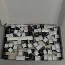 XVX Double Shot PBT Keycaps, Side Printed Shine Through Keyboard Keycap, Black PCB-Vision Backlit Keycap Sets Cherry Profile Compatible with 60% 65% 75% 80% 96% 100% Mechanical Keyboards