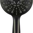 Handheld Shower Head, 6" Oil-Rubbed Bronze Face 6 Spray Setting Shower Head with High Pressure, Brass Swivel Ball Mount and Extra Long Flexible Stainless Steel Hose