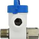John Guest Speedfit 3/8 x 3/8 x 3/8 Inch Angle Stop Adapter Valve, Push to Connect Plastic Plumbing Fitting, ASVPP2LF