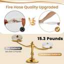 Ungraded Fire Hose 1.5 Inch(1-1/2" ID) x 100FT,M × F NST/NH Brass Couplings