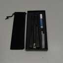 Aluminium Alloy Handle Comb Practice Tools Stainless Steel Comb Head Practice Hair Styling Tools for Sport Outdoor Use (Black)