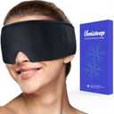 Umisleep Cooling Eye Mask, Soft Cold Sleep Mask for Dry Eyes, Reusable Gel Eye Cover Ice Pack, Cold Compress Therapy, Stye Eye Treatment, Headache, Dark Circles, Puffy Eyes, Migraines Relief, Black