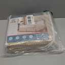 MIYE Pleated Waffle Weave Bed Skirt, Tailored Dust Ruffle 12 Inch Drop Easy Fit, Machine Washable,No Split Corners (Beige, King - 12" Drop)