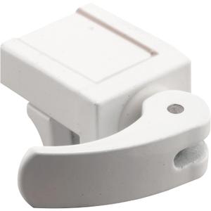 Prime-Line U 9809 Sliding Window Lock for Vinyl Windows Easy Installation to Keep Windows Securely Closed Diecast Construction, White (2 Pack)