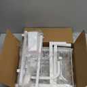 Over The Sink Dish Drying Rack - Adjustable 2 Tier Large Capacity Stainless Steel Drainer with Cutlery & Utensil Holders, Kitchen Storage & Organization, 30"-33.9" L x 11" W x 21.5" H, White (Standard - 3 Baskets)