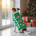 Christmas Dog Sweater Pet Christmas Knitwear Warm Dog Turtleneck Sweater with Xmas Trees Patterns Pet Winter Warm Clothes Knitted Shirt Hoodie for Small Medium Large Dogs 3XL