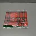 Red Plaid Cloth Placemats Linen Dinner Mats Traditional Scottish Checkered Tartan Wipeable Set of 4 Placemats Table Pads Indoor Table Protectors Non Slip,12 * 18 Inch