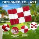 KINGTOP Golf Flagstick Mini, Putting Green Flag for Yard, All 3 Feet, Double-Sided Numbered Golf Flags, Golf Pin Flag Hole Cup Set, Portable 2-Section Design, Gifts Idea