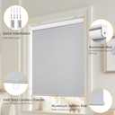 ChrisDowa Cordless Free-Stop 100% Blackout Blinds for Windows, Roller Windows Shades with Thermal Insulated, UV Protection Fabric for Living Room, Office and Home. Easy to Install.White,20" W X 72" H