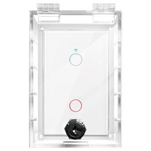 Baby Safety Outlet Cover Box, Outlet Covers, Plug Covers for Electrical Outlets, Socket Covers for Outlets Fit 5.9 (1 Pack-with wire exit)