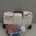 Pickmesh 34 Pcs 4th of July Decorations Patriotic Mason Jar Table Centerpiece with Flowers Star Ornaments Red Blue White Mason Jars Decor Memorial Day Independence Day Party Table Decorations Gift