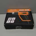 SEEKONE Heat Gun 1800W Heavy Duty Fast Heat Hot Air Gun Kit with 752&1112400-600 Dual-Temperature Settings and 4 Nozzles with Overheat Protection for Crafts, Shrinking PVC, Stripping Paint, Orange