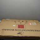 Swansea Blue Fabric Lockable Noticeboard Enclosed Pin Bulletin Board Glass Display Case for Wall Office School, 38x28"