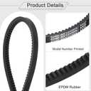 uxcell 2Pcs AX23 EPDM V-Belt, Raw Edge Cogged Industrial Rubber V Belt 1/2" Width x 25" Outer Circumference