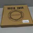 Round White Marbling Decorative Tray with Handles, 13" Morden Plastic Serving Tray for Coffee Table Bathroom, Ottoman, Home Decor 