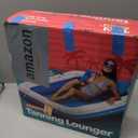 Poolsider Inflatable Tanning Pool Lounger |Large Inflatable Tanning Bed for Adults -4 in 1 Multipurpose Sunbed Tub | Pool Floats Adults