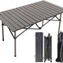 Camping Table Folding Table Picnic Table Portable Foldable CampTable (Black)