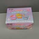 Valentines Day Gifts for Kids School, 32 Packs Kawaii Mochi Dessert Squishy Toys with Valentines Day Card for Girls Boys, Cute Fidget Squishy Toys for Classroom School Exchange Party Favors 