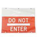 24"X12" Nonreflective Cone Bar Roll-Up Sign