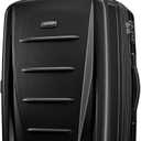 Samsonite Winfield 2 Hardside Expandable Luggage with Spinner Wheels, Brushed Anthracite, Checked-Medium 24-Inch