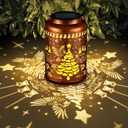 Solar Lanterns Outdoor Waterproof Garden Decor Birthday Gifts for Women Mom Grandma Hanging Lights Metal Decoration Outside for Yard, Patio,Backyard( Red Bird)