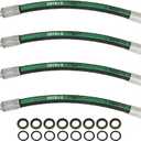 4PCS AW29374 Hydraulic Hose Fits for John Deere 120E 120R 200X 200CX 210 300 300X 300CX 300E 300R 400E 400X 400CX 410 419 420 430 460 512 D120 D160 D170 H120 H130 H160 H165 Front Loaders