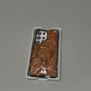 Butaiga for Samsung Galaxy S25 Ultra Case Leather with Stand, Anti-Slip Grip Ring, Fits for MagSafe (Brown, S25 Ultra)