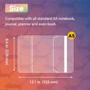 Planner Cover for A5,Mina Perhonen Cotton Embroidery Notebook Cover,[A5 Cover Only] Black Pine