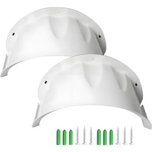 2-Pack Weatherproof Universal Security Camera Sun Rain Shade Cover Compatible with Hikvision, Nest, Ring, Arlo,LED Lights All-Weather Protection for Outdoor Dome & Bullet Cameras