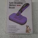 Swihauk Self Cleaning Slicker Brush for Dogs & Cats, Skin Friendly Pet Grooming for Shedding, Deshedding, and Hair Removal - Puppy Brush for Long Haired Pets, Pet Supplies, Purple