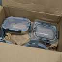 FineDine 23 Piece Premium Borosilicate Glass Meal Prep Containers Glass - Airtight Food Storage Containers with Lids, Hinged Locking Lid, BPA Free, For Meal Prep/Freezer/Oven