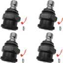 4PCS KRZRBJ10-PACK,Heavy Duty Death Grip Replacement Ball Joint Package Deal Compatible with Polaris RZR XP 2014-2023