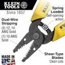 Klein Tools 11048 Dual Wire Stripper Cutter for Solid Wire, Made in USA