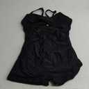Women's One Piece Swimsuit with Shorts Boyshorts Boyleg 2025 Cutout Bathing Suit Criss Cross Swimwear (Medium, Black)